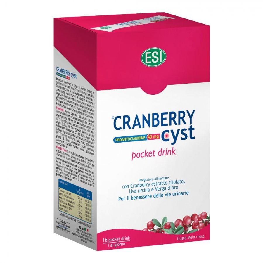 Esi - Cranberry Cyst Pocket Drink 16 buste