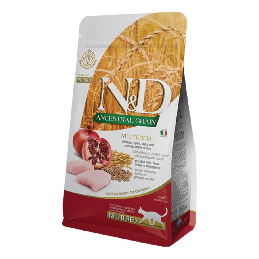 FARMINA N&D ANCESTRAL GATTO NEUTERED ADULT POLLO MELOGRANO 300GR
