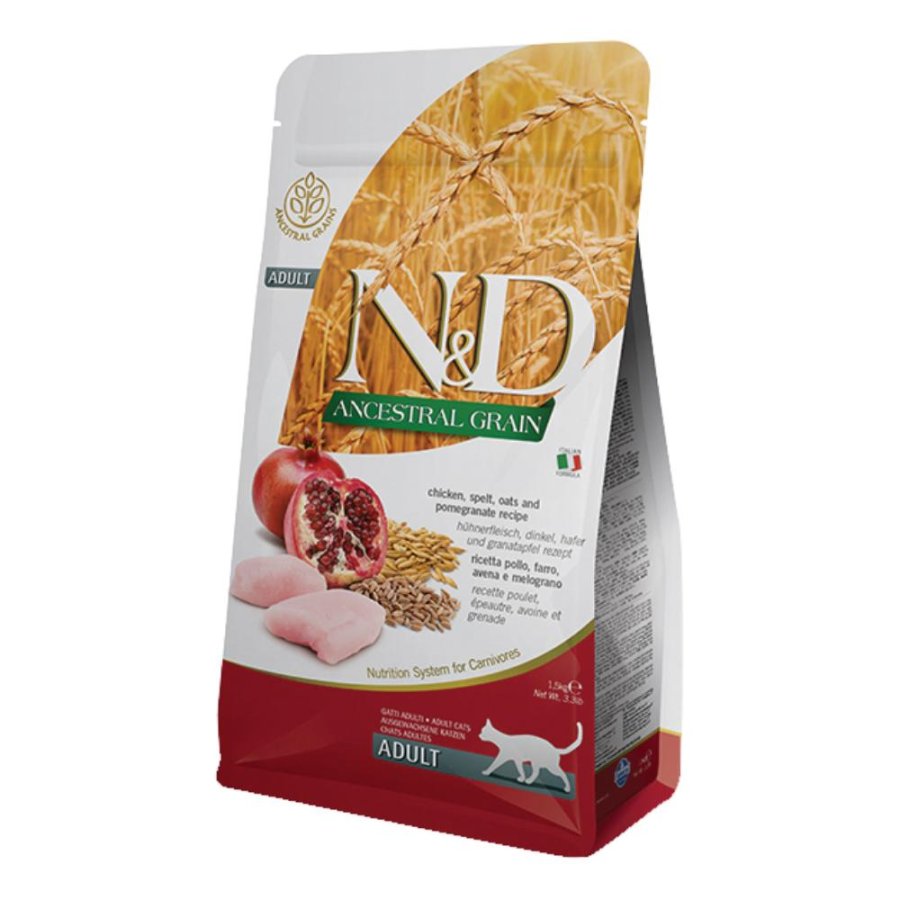 FARMINA N&D ANCESTRAL GATTO ADULT POLLO MELOGRANO 300GR