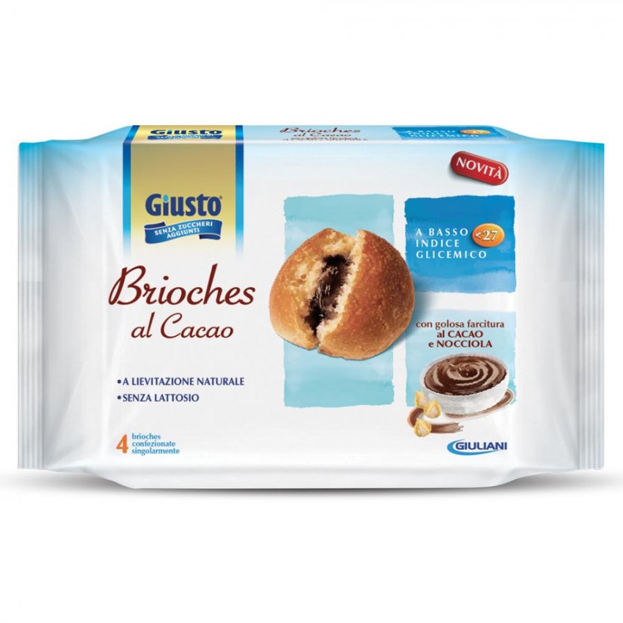 GIUSTO S/Z Brioches Cacao 4x45g