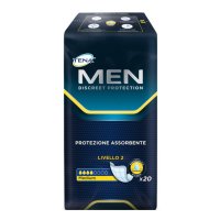 Tena Men Pannolone Sagomato Maschile Livello 2 20 Pezzi - Protezione Discreta con Assorbenza Medium per Perdite da Leggere a Moderate