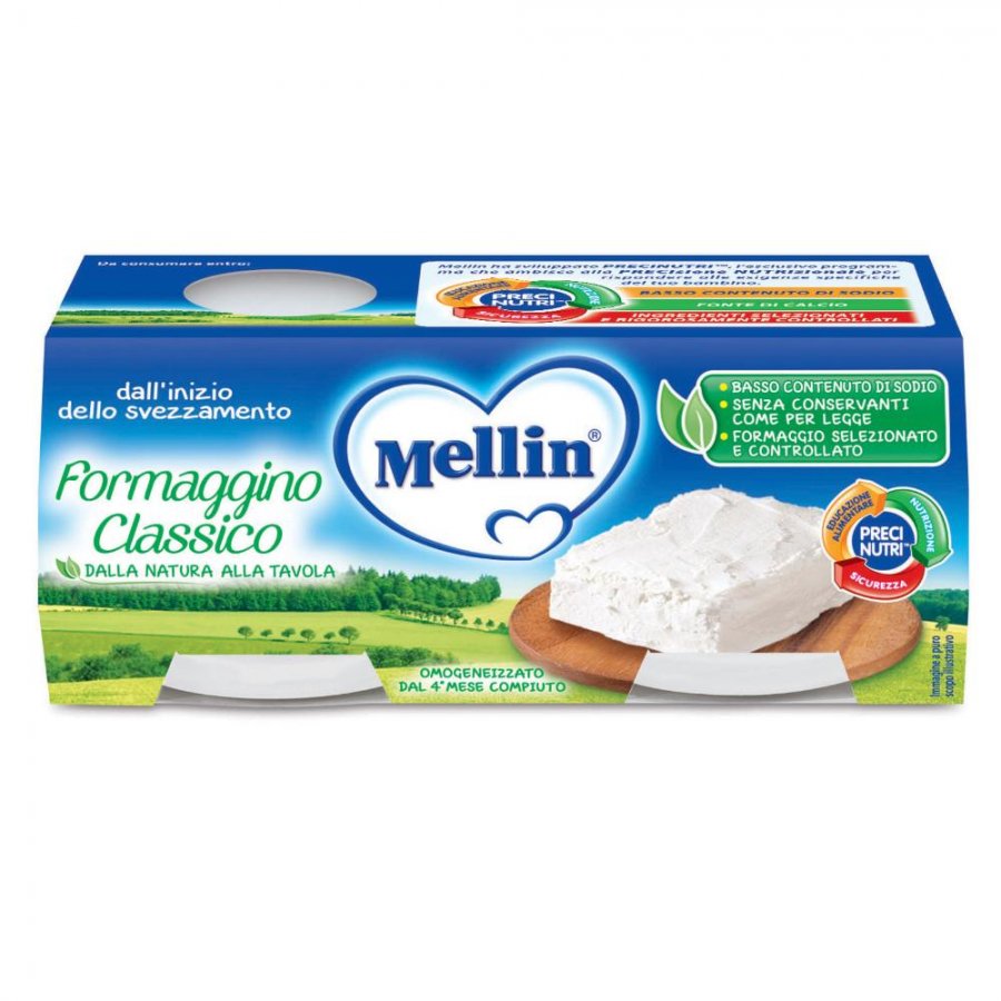 Mellin - Baby Formaggino Classico Confezione 2x80 g