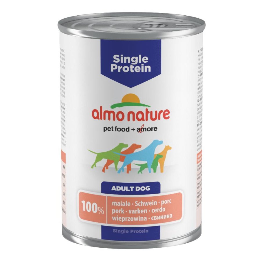 ALMO NATURE CANE MONOPROTEICO ADULT MAIALE 400GR (lattina)