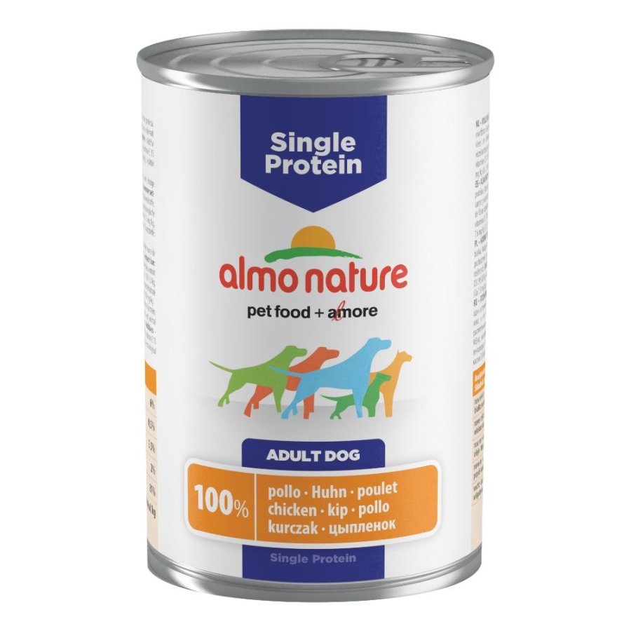 ALMO NATURE CANE MONOPROTEICO ADULT POLLO 400GR (lattina)