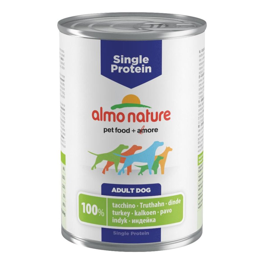 ALMO NATURE CANE MONOPROTEICO ADULT TACCHINO 400GR (lattina)