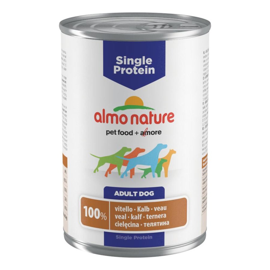 ALMO NATURE CANE MONOPROTEICO ADULT VITELLO 400GR (lattina)