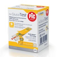 Pic GlucoTest, Strisce Per La Misurazione Della Glicemia, 25 Pezzi