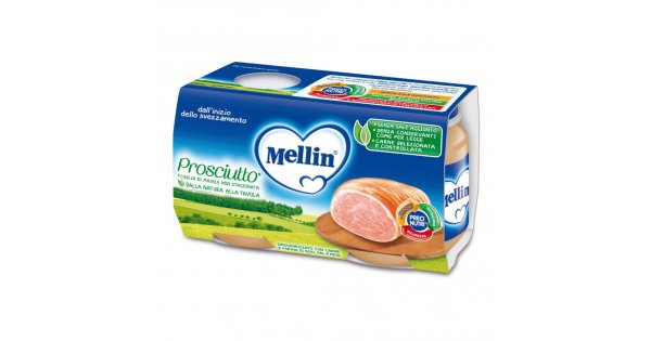 Mellin Omogeneizzato Gusto Prosciutto 4x80 grammi