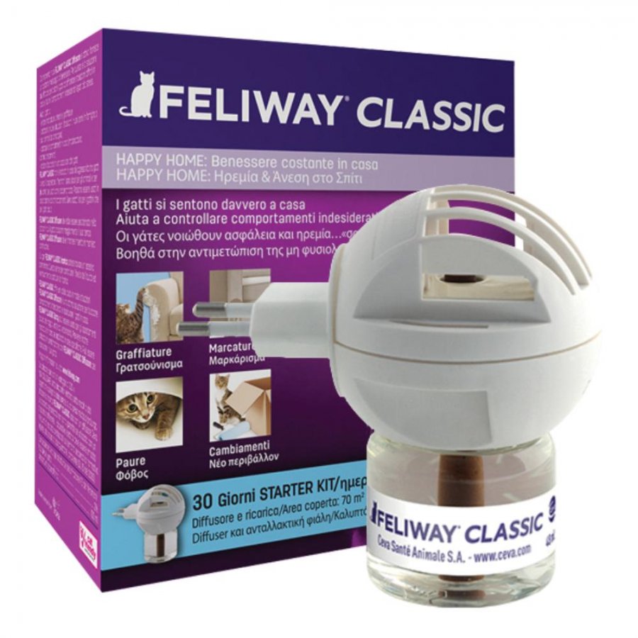 Feliway Classic Diffusore + Ricarica 48ml - Calmante per Gatti Stressati