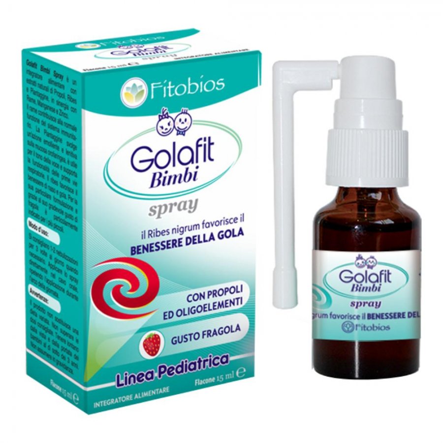 Golafit Spray Bimbi 15ml - Spray Lenitivo per la Pelle Sensibile dei Bambini