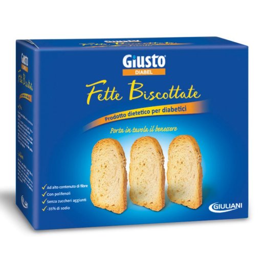 Diabel Fette Biscottate 300g - Fette Biscottate per Diabetici Senza Zuccheri Aggiunti, Ricche di Fibre