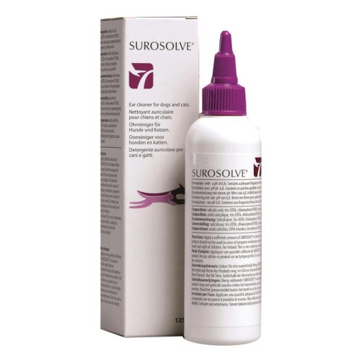 Surosolve Detergente Auricolare per Cani e Gatti 125ml - Pulizia Auricolare Efficace
