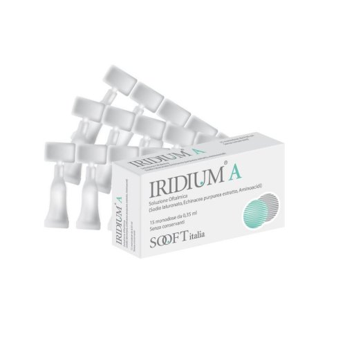 Iridium A - Soluzione Oftalmica 15 Flaconcini da 0,35ml - Protezione Oculare Avanzata