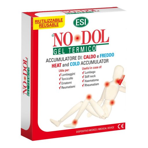 ESI NoDol, Gel Termico Riutilizzabile per Caldo e Freddo, 1 Busta, Trattamento Dolori Muscolari, Traumi, Reumatismi