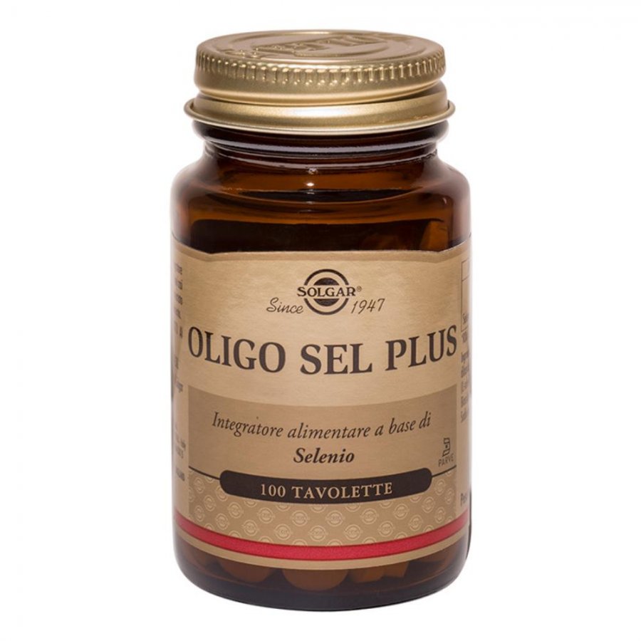 Solgar - Oligo Sel Plus 100 Tavolette: Integratore di Selenio per il Supporto Antiossidante