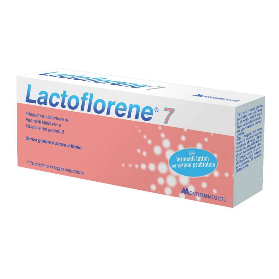 Lactoflorene Linea Fermenti Integratore di Fermenti Lattici 7 Flaconcini 10 ml