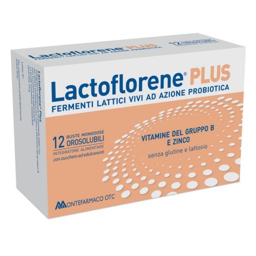 Lactoflorene Linea Fermenti Integratore di Fermenti Lattici 12 Bustine Orosolub