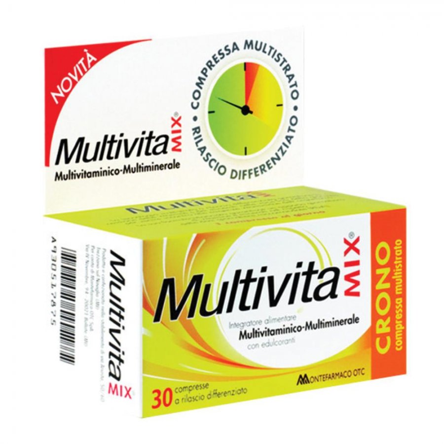 MultivitaMix Crono Integratore Alimentare Multivitaminico 30 Compresse RD