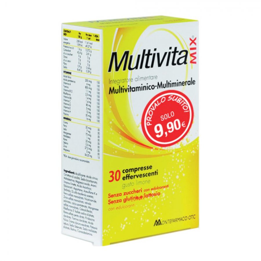 Multivitamix 15+15 Compresse Effervescenti Senza Zucchero