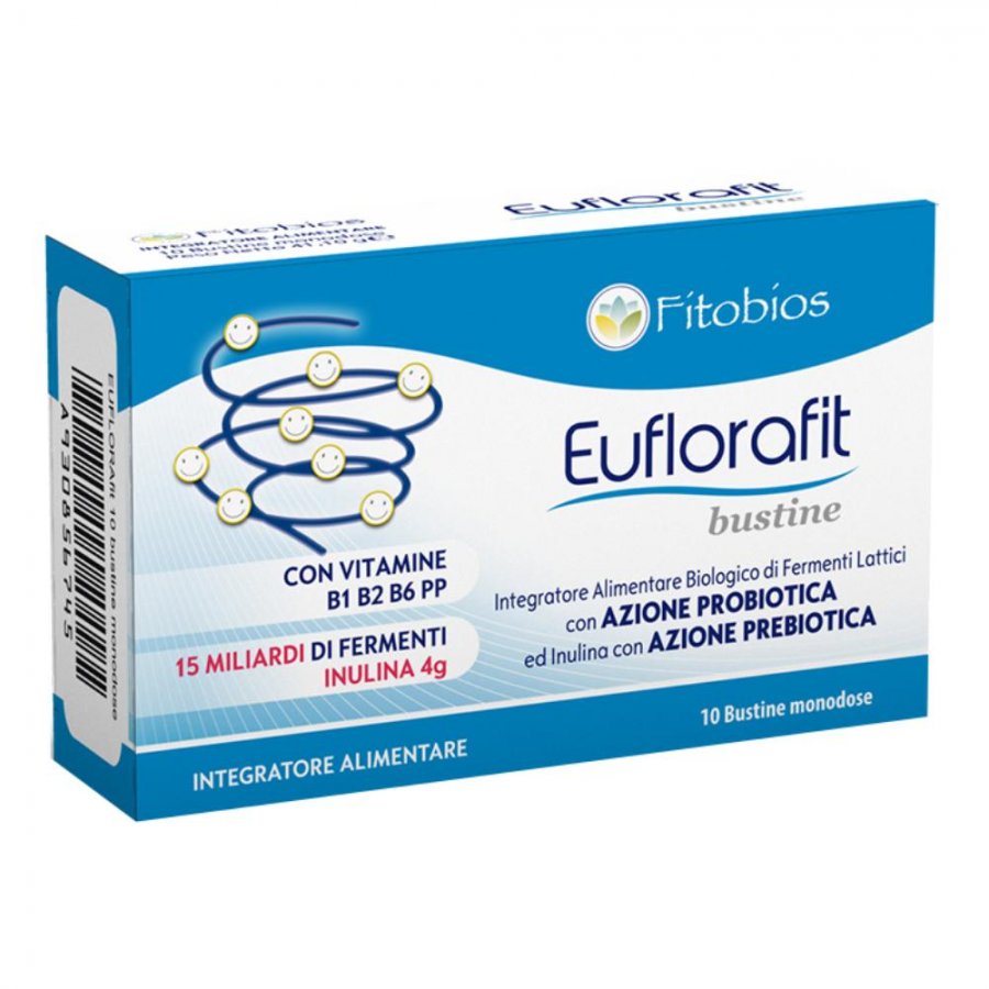 Euflorafit Polvere 10 Bustine - Integratore Probiotico per il Benessere Intestinale