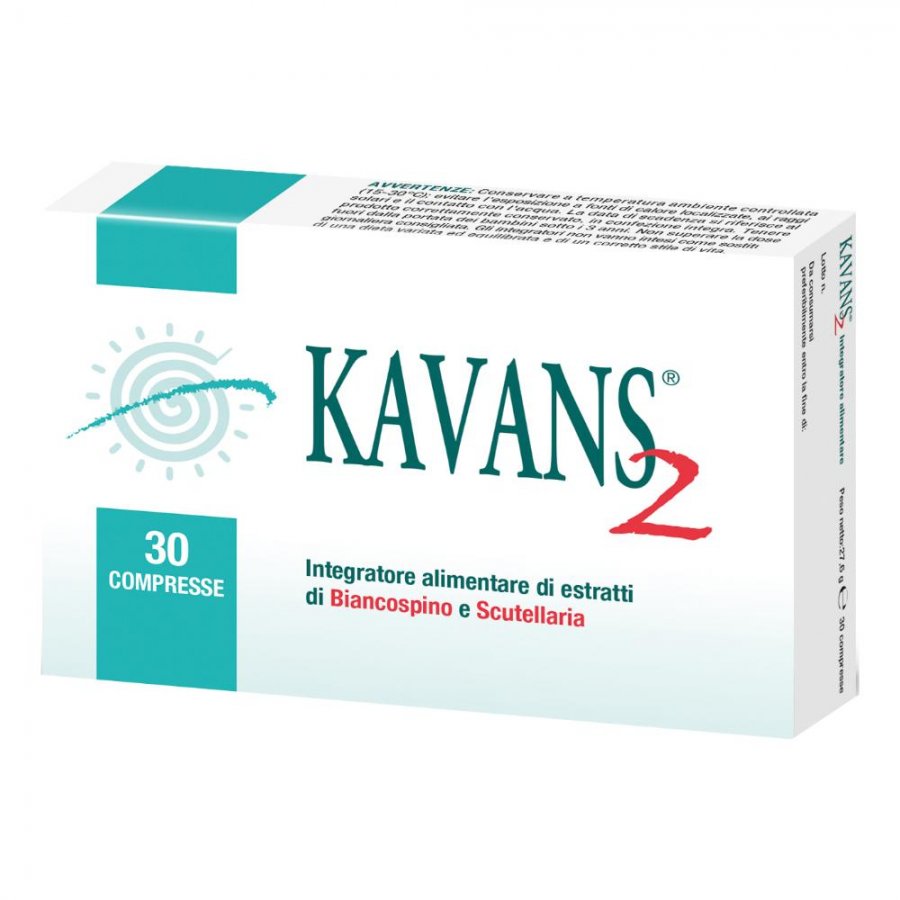 Kavanas2 30 Compresse - Integratore di Biancospino per il Rilassamento e il Benessere Mentale
