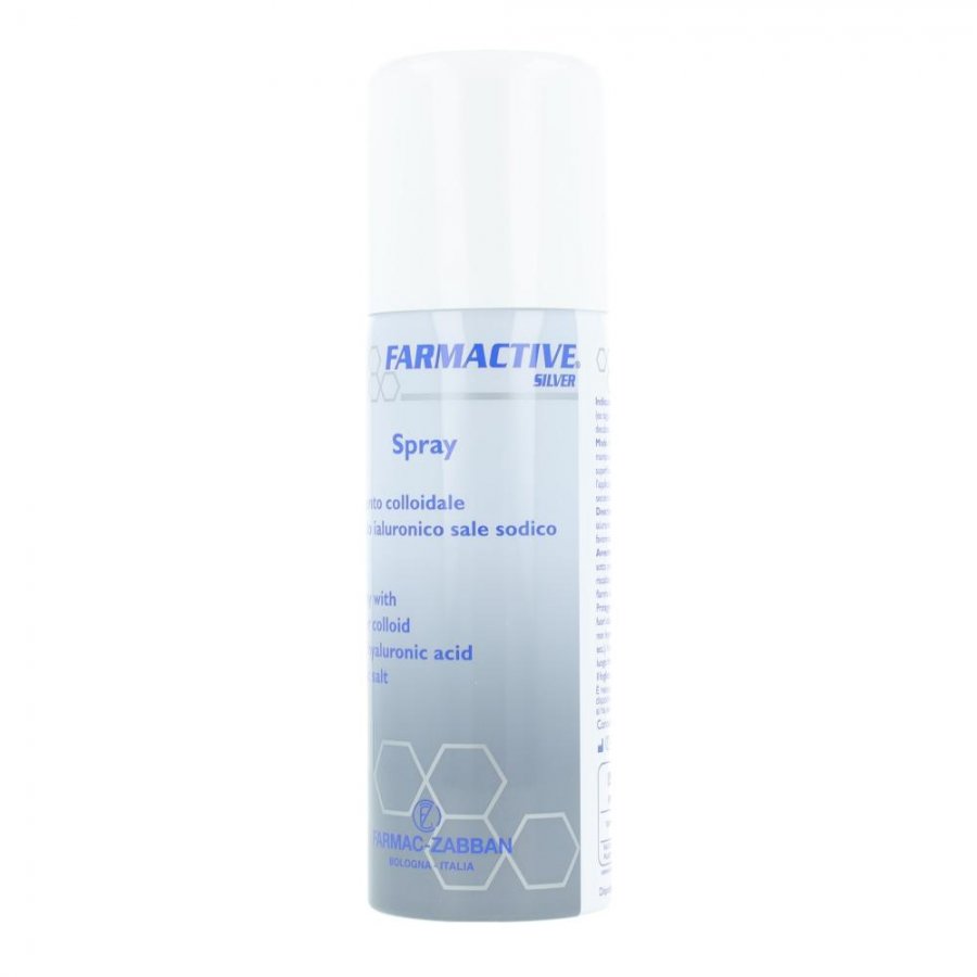 Farmactive Spray Argento Colloidale 125 ml - Trattamento Lesioni Cutanee Non Infette