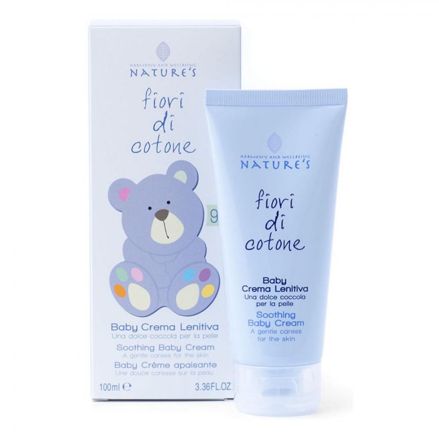 Nature's Fiori Di Cotone Baby Crema Lenitiva 100ml - Crema per la Cura della Pelle del Bambino