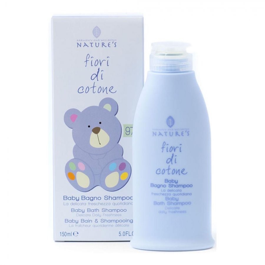 Nature's Fiori Di Cotone Baby Bagno Shampoo 150ml - Fiori Di Cotone Nature's Baby Bagno Shampoo