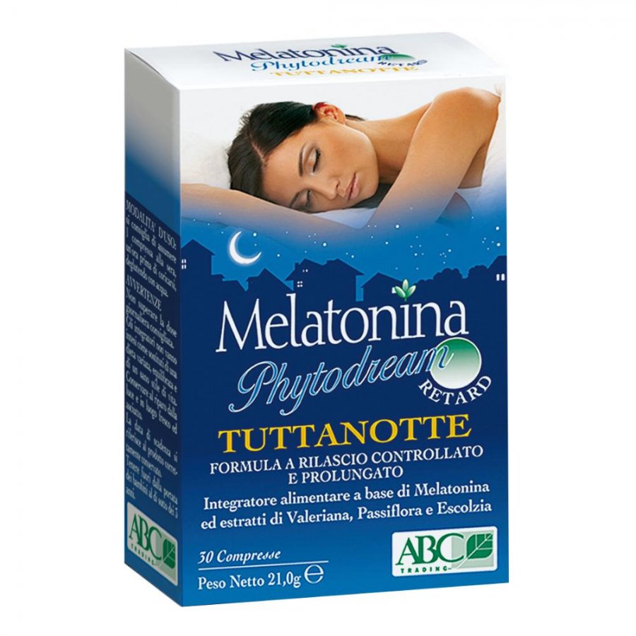 Melatonina Phytodream TuttaNotte Retard - 30 Compresse