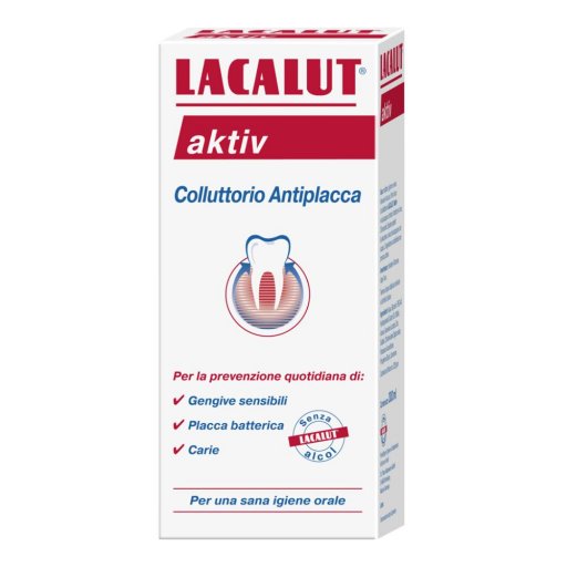 Lacalut Aktiv Collutorio 300 ml – Prevenzione Carie e Gengivite
