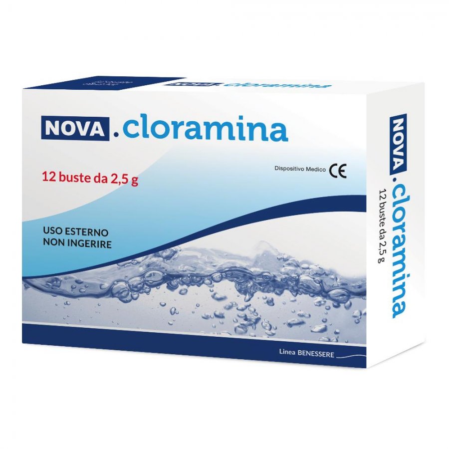 Nova Cloramina 12 Buste da 2,5g - Igiene Intima ed Epidermide Pulita