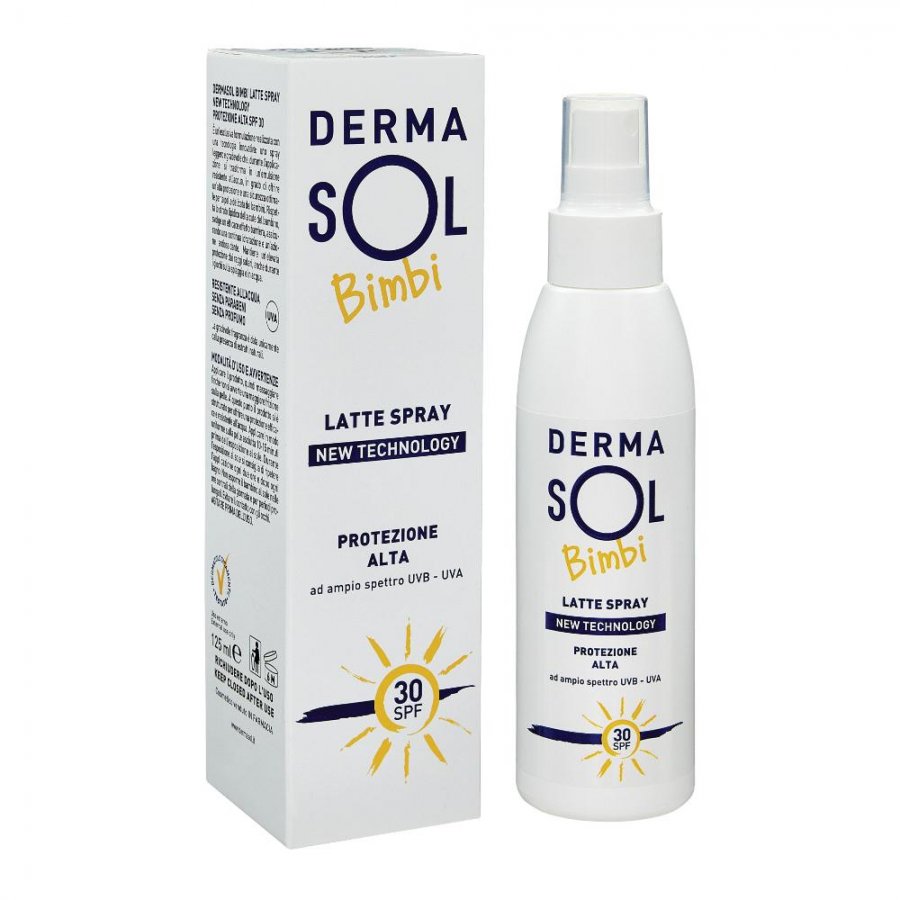 Dermasol Latte Spray Bimbi SPF50 125ml - Protezione Solare per Bambini