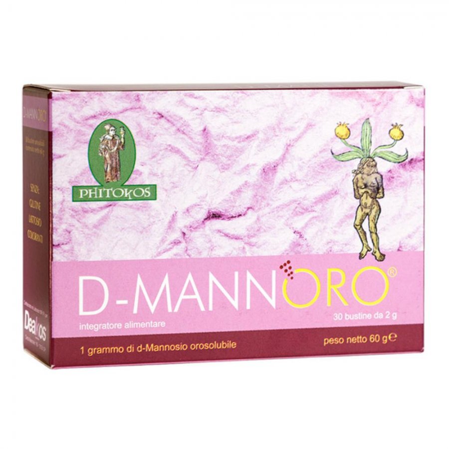 D-Mannoro - Integratore di D-Mannosio per il Benessere delle Vie Urinarie - 30 Bustine da 2g