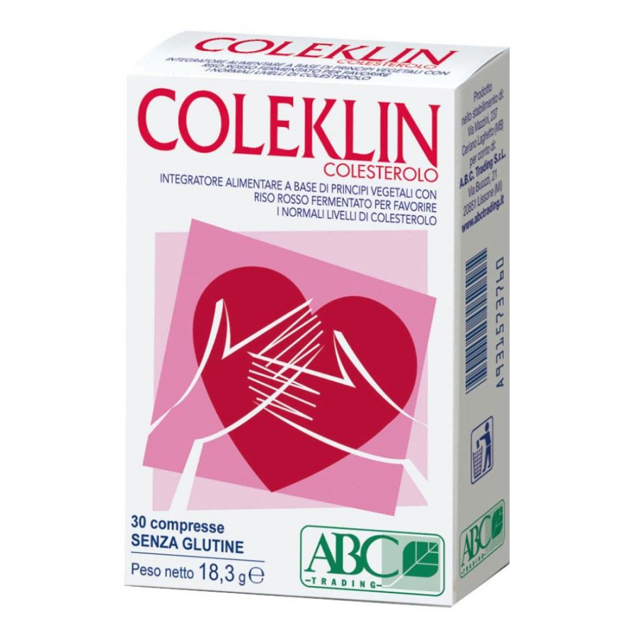 Coleklin Colesterolo - 30 Compresse Senza Glutine