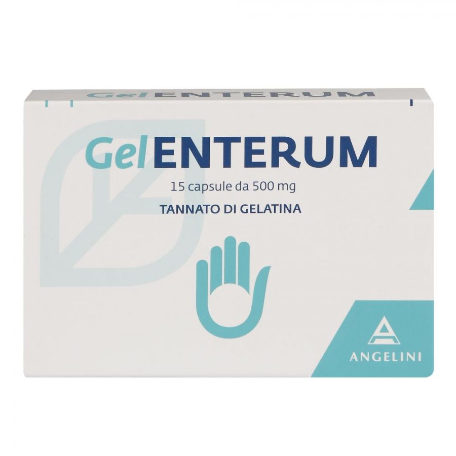 Angelini Gelenterum Tannato Di Gelatina 15 Capsule 500mg - Controllo Manifestazioni Diarroiche
