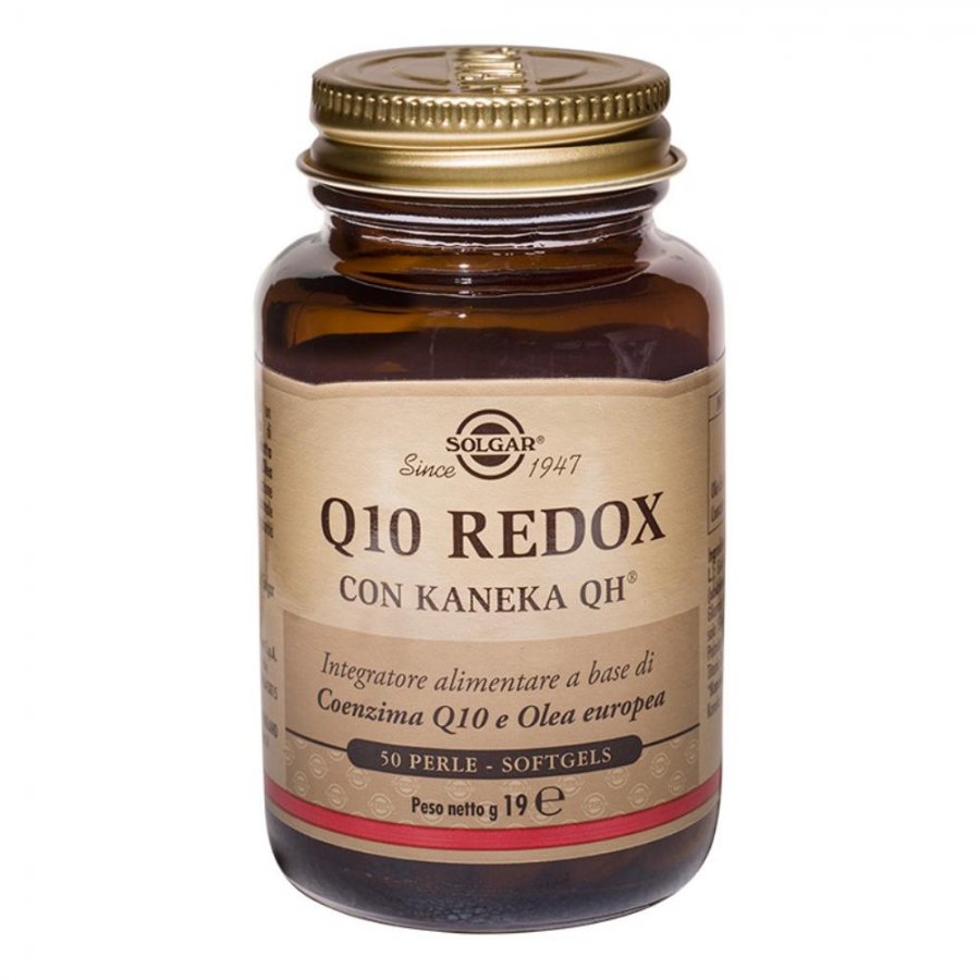 Solgar - Q10 Redox MSO 50 Perle Softgels: Integratore di Coenzima Q10 per la Salute del Cuore