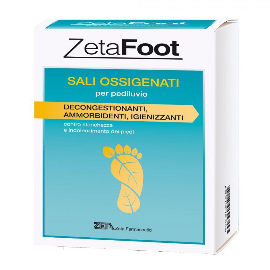 Zeta Footing Sali Ossigenati 10 Buste da 20g - Sali Pediluvio Tonificanti e Igienizzanti