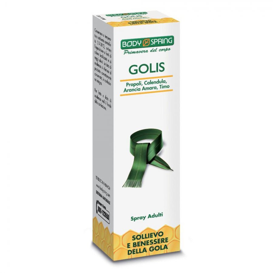 Angelini Body Spring Golis Spray Adulti 25ml - Sollievo e Benessere della Gola