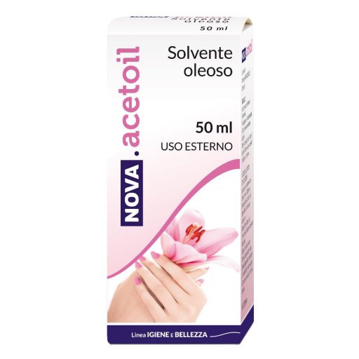 Nova Acetoli Solvente Oleoso 50ml - Rimuovi lo Smalto Senza Aggredire le Unghie