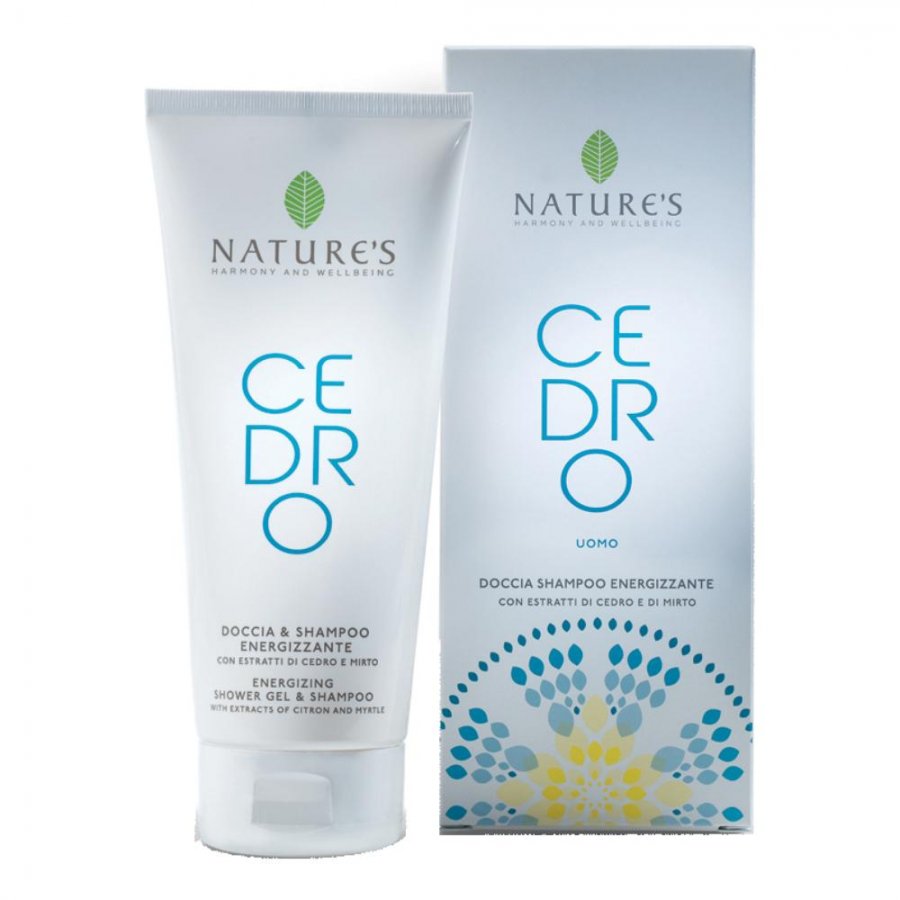 Nature's Cedro Uomo Doccia Shampoo Energizzante 200ml - Cedro Uomo Natures Doccia Shampoo Energizzante