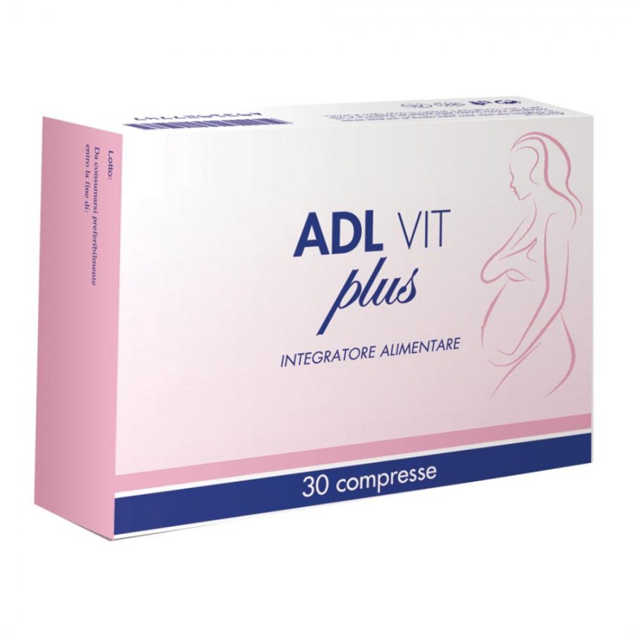 Adl Vit Plus 30 cpr - Integratore Vitaminico per il Benessere Generale - Confezione da 30 Compresse - Integratore di Vitamine