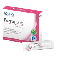 Ferroguna 28 Bustine da 1,7g - Integratore Alimentare di Ferro, Rame e Vitamina C Ferroguna 28 Bustine da 1,7g - Integratore Alimentare di Ferro, Rame e Vitamina C