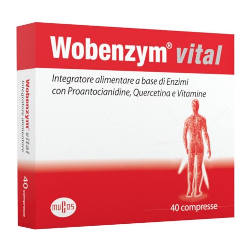 Nestlé Wobenzym Vital 40 Compresse - Integratore Enzimatico per il Tuo Benessere