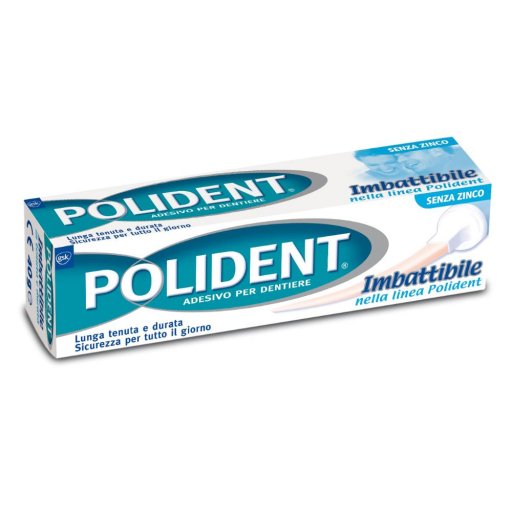 Polident Imbattibile - Adesivo per Protesi Dentaria 40g, Massima Tenuta e Comfort