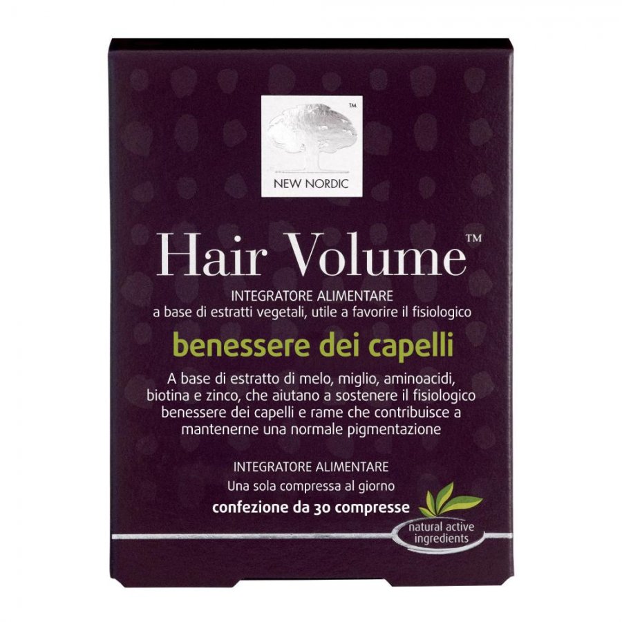 Hair Volume - 30 Compresse - Integratore per la Crescita e la Salute dei Capelli