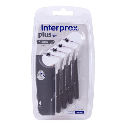 Interprox Plus X Maxi Soft Scovolino Interprossimale 2,4 mm, 4 Pezzi – Pulizia Denti Posteriori, Filamenti Morbidi per Gengive Sensibili