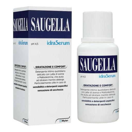 Saugella Idraserum Detergente Intimo Delicato 200ml - Igiene Intima di Qualità