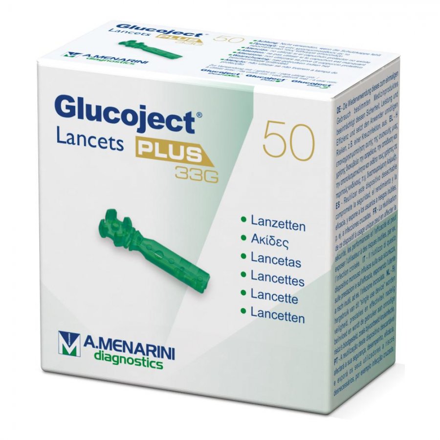 GLUCOJET Lancets Plus 33g  50pz