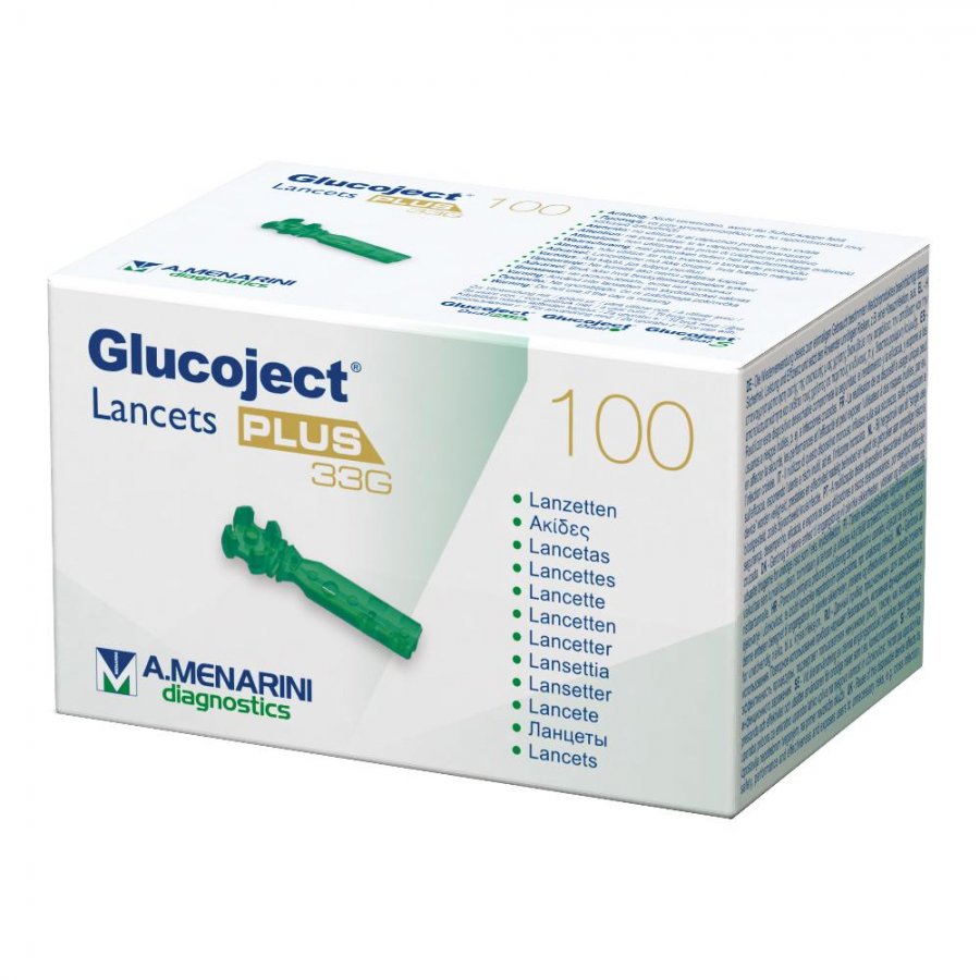 GLUCOJET Lancets Plus 33g 100pz