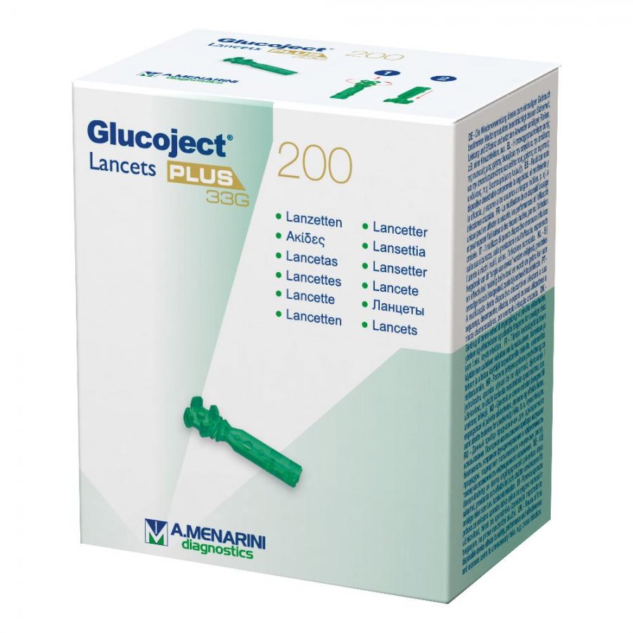 GLUCOJET Lancets Plus 33g 200pz